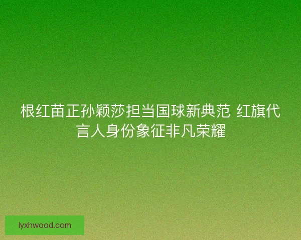 根红苗正孙颖莎担当国球新典范 红旗代言人身份象征非凡荣耀